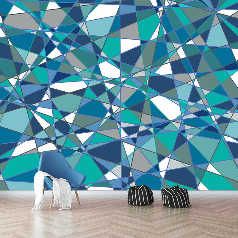 Photography Mildew Resistant Wallpaper Geometric Sitting Room Wall Mural