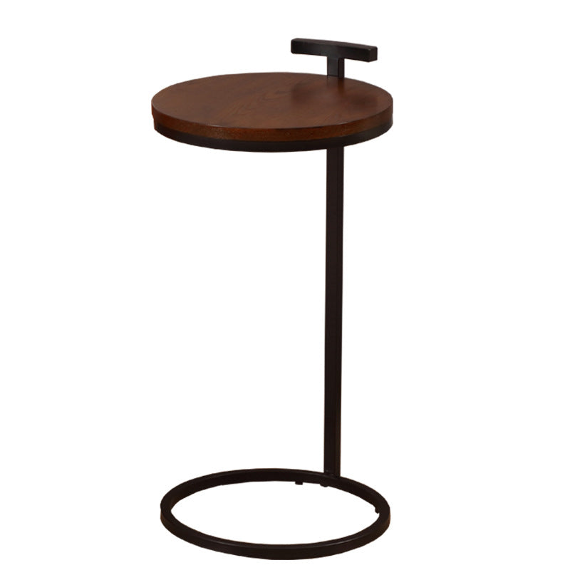 Frame Shaped Base Cocktail Table Multi-color Selection of Wood Material Round Coffee Table