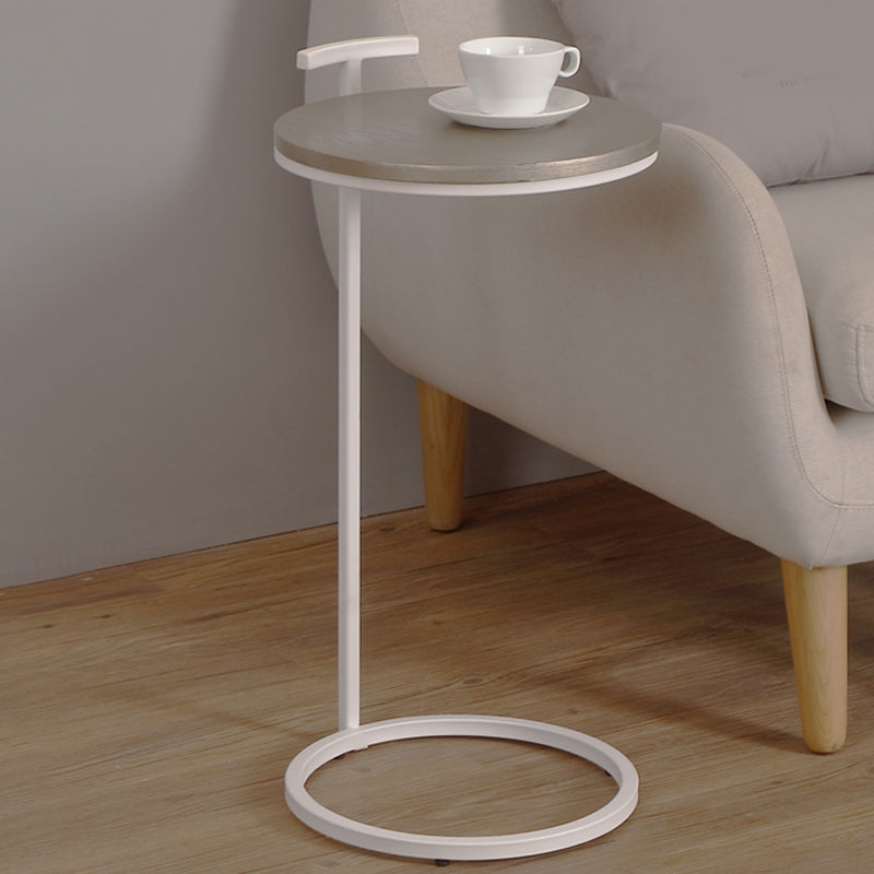 Frame Shaped Base Cocktail Table Multi-color Selection of Wood Material Round Coffee Table