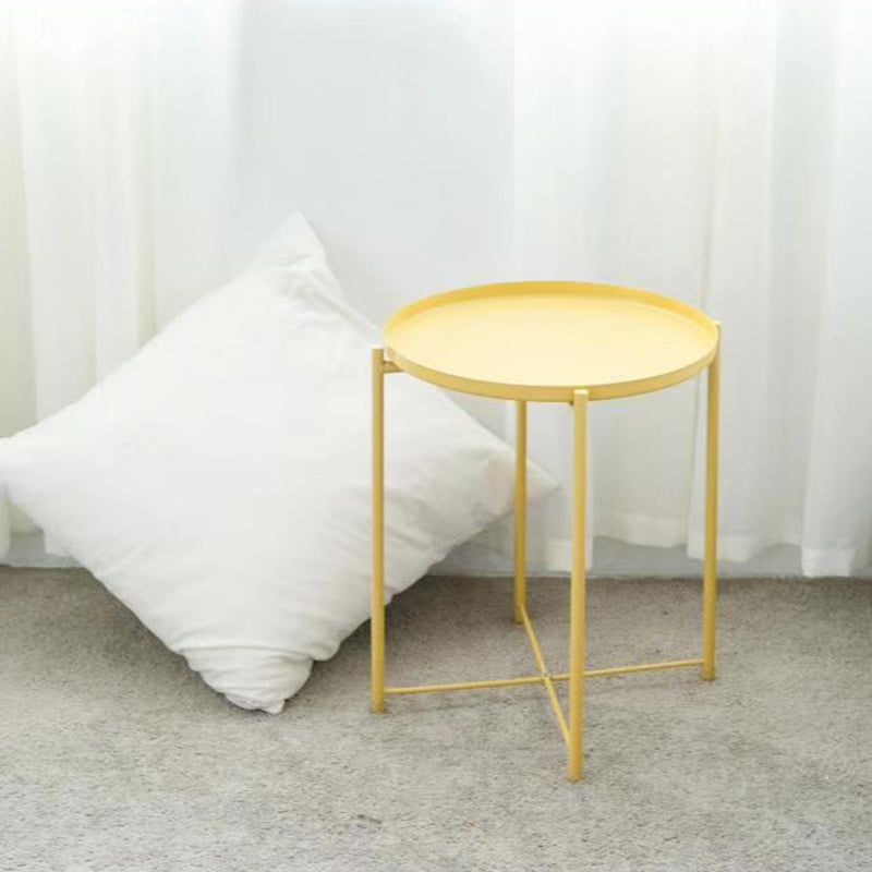 Medieval Modern Style Cocktail Table Multi-color Selection Metal Iron Round Coffee Table