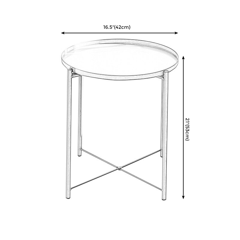 Medieval Modern Style Cocktail Table Multi-color Selection Metal Iron Round Coffee Table