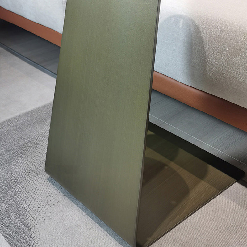 Contemporary C Round Stone Side Table, Dia 15.7"/17.7"/19.7"