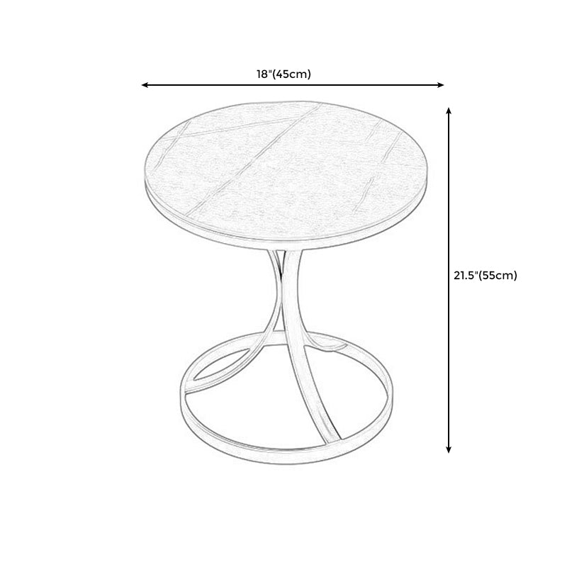 Modern Round End Table  Side Table  for Dining Room and Home