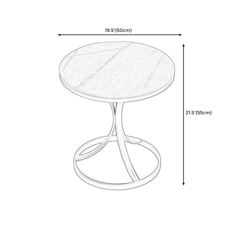 Modern Round End Table  Side Table  for Dining Room and Home