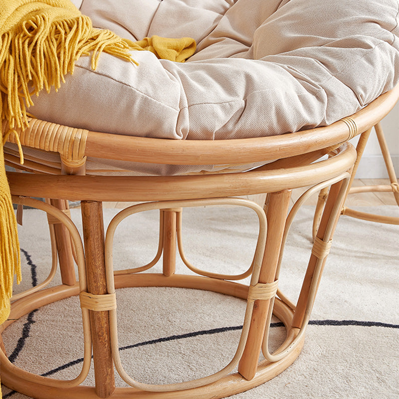 Linen Rattan Chair 27.5" H  Arms Included Chair for Living Room