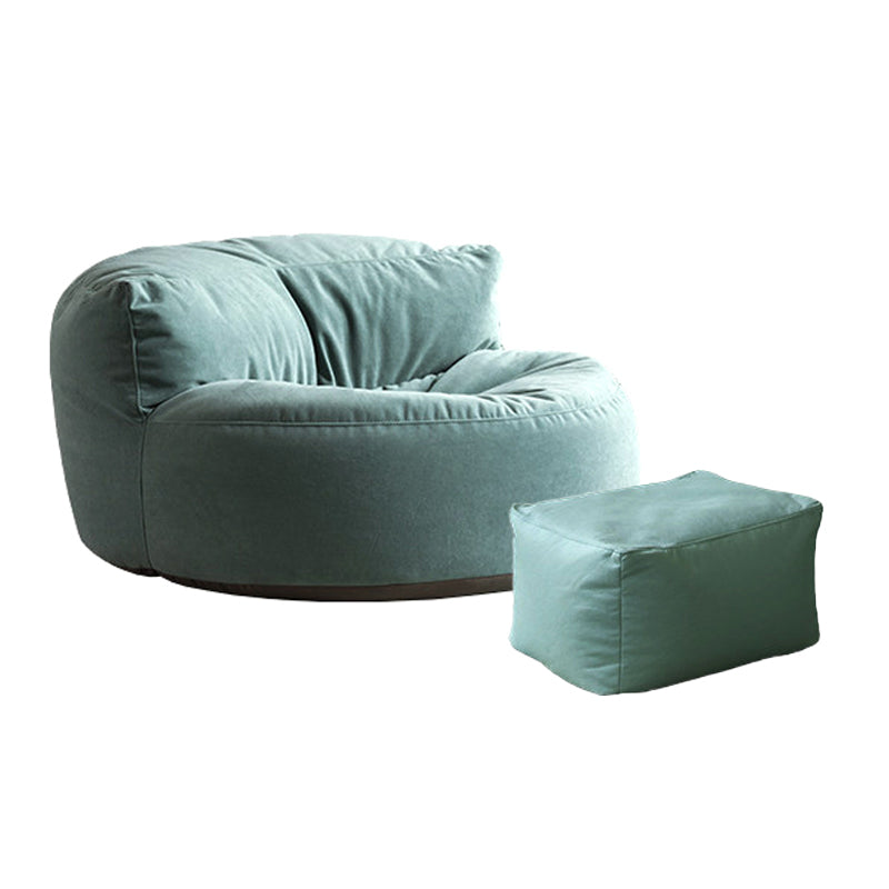 Velvet Armless Chair 34.64" L x 39.37" W x 18.89" H Accent Chair for Living Room