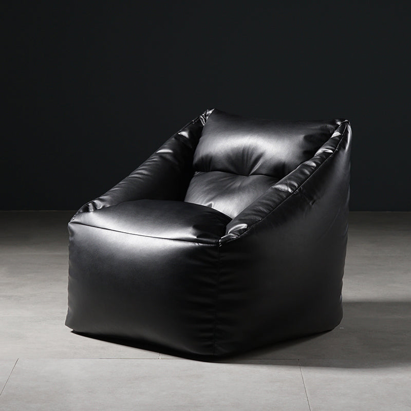 Faux Leather Barrel Arm Chair 33.46" L x 24.40" W x 23.62" H Accent Armchair