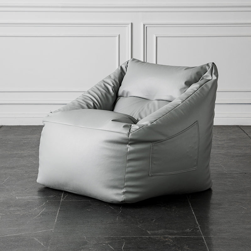 Faux Leather Barrel Arm Chair 33.46" L x 24.40" W x 23.62" H Accent Armchair