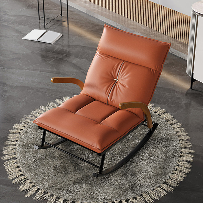 Faux Leather Chair 26.7" L x 37.4" W x  37.4" H  Arms Included Chair for Bedroom