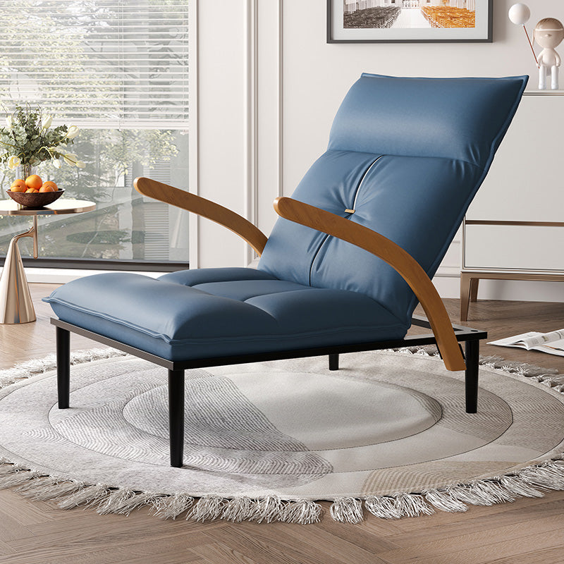 Faux Leather Chair 26.7" L x 37.4" W x  37.4" H  Arms Included Chair for Bedroom