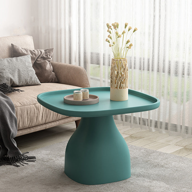 Pedestal Design Cocktail Table Acrylic Tray Top Multi-color Coffee Table