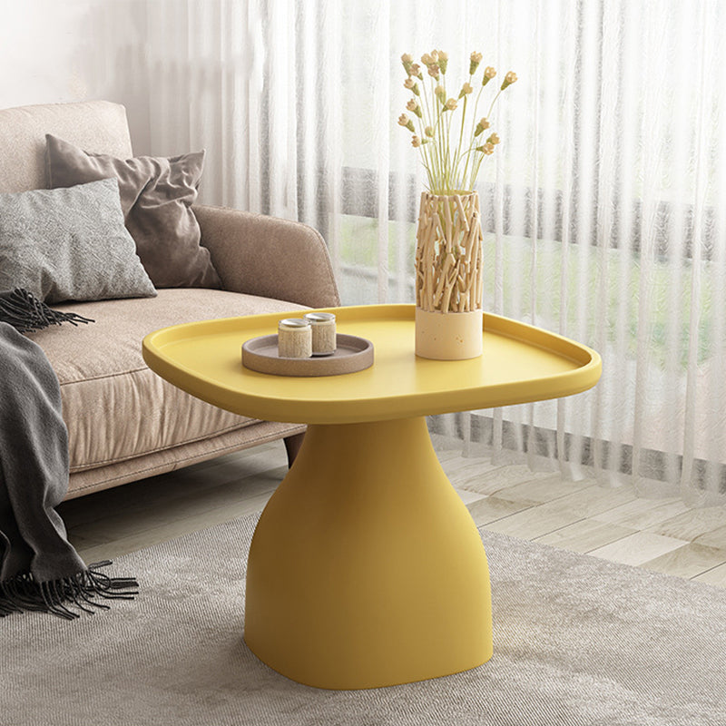 Pedestal Design Cocktail Table Acrylic Tray Top Multi-color Coffee Table