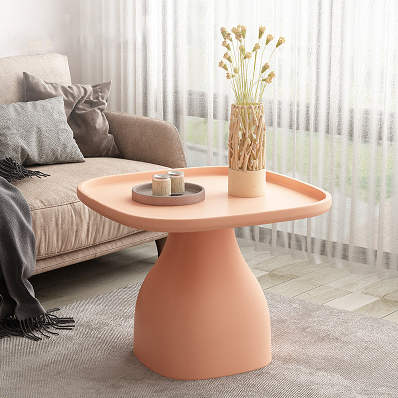 Pedestal Design Cocktail Table Acrylic Tray Top Multi-color Coffee Table