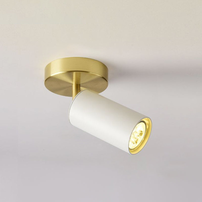Metal Half Cylinder Flush Ceiling Light Modern Multi-Lights Flush Ceiling Light Fixtures