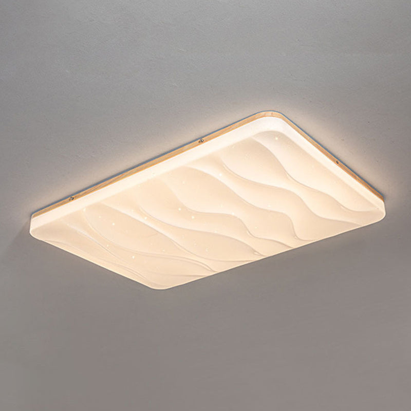 Modern Style Ceiling Light Simplicity Wooden LED Flush Mount Ceiling Lamp for Sitting Room