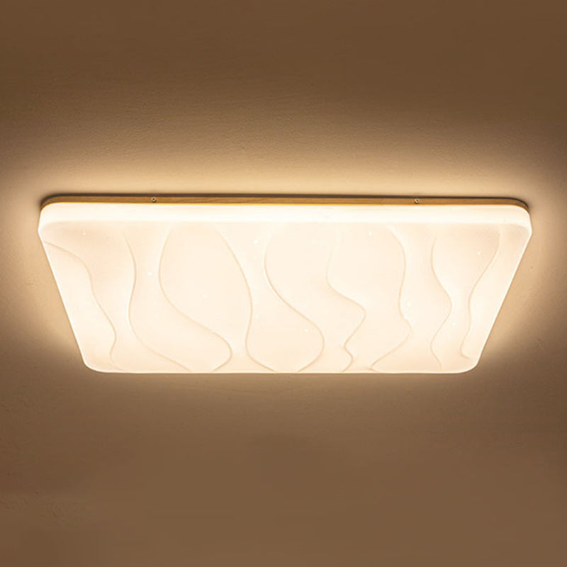 Modern Style Ceiling Light Simplicity Wooden LED Flush Mount Ceiling Lamp for Sitting Room