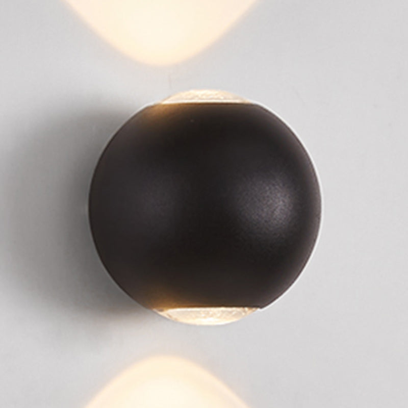 Ball Shade Metal Wall Sconce Modern Style Multi Lights Wall Mount Lighting