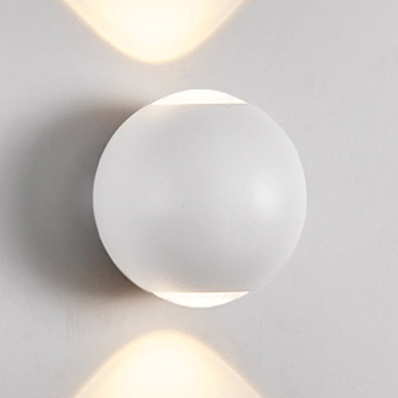 Ball Shade Metal Wall Sconce Modern Style Multi Lights Wall Mount Lighting
