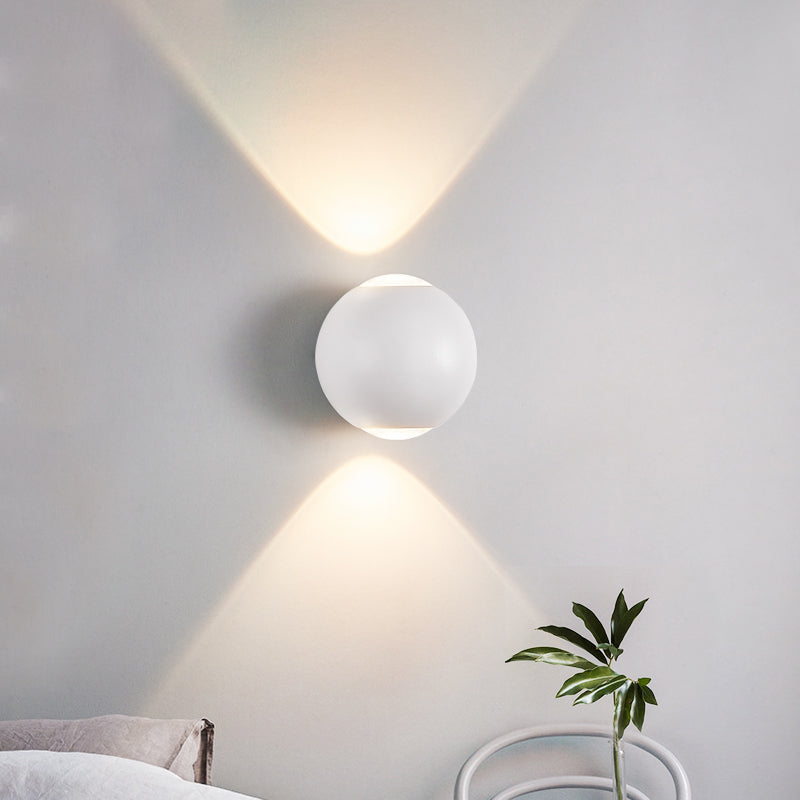 Ball Shade Metal Wall Sconce Modern Style Multi Lights Wall Mount Lighting