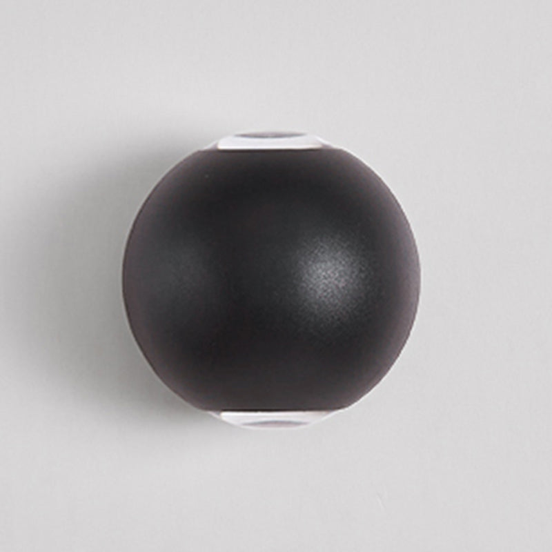 Ball Shade Metal Wall Sconce Modern Style Multi Lights Wall Mount Lighting