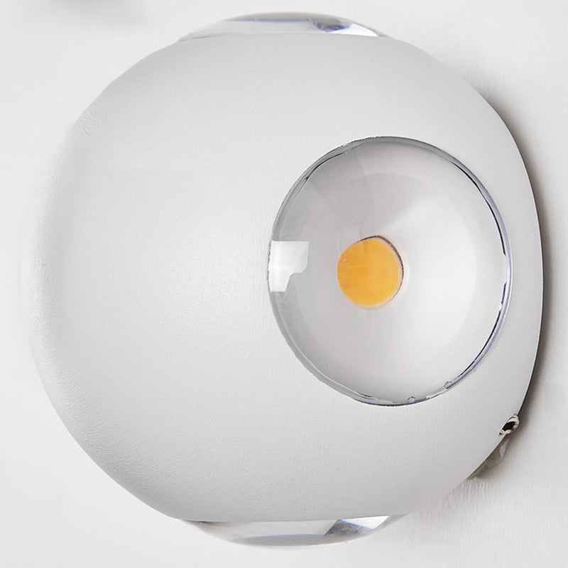 Ball Shade Metal Wall Sconce Modern Style Multi Lights Wall Mount Lighting