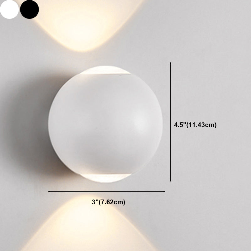 Ball Shade Metal Wall Sconce Modern Style Multi Lights Wall Mount Lighting