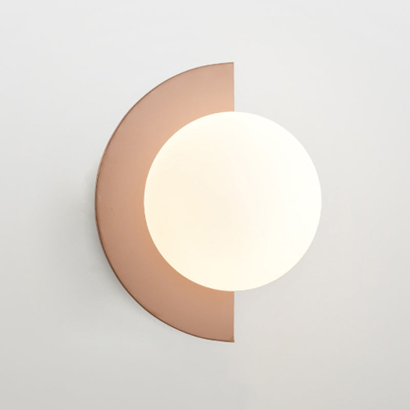 Ball Metal Wall Sconce Modern Nordic Macarons Single Light Wall Mounted Light