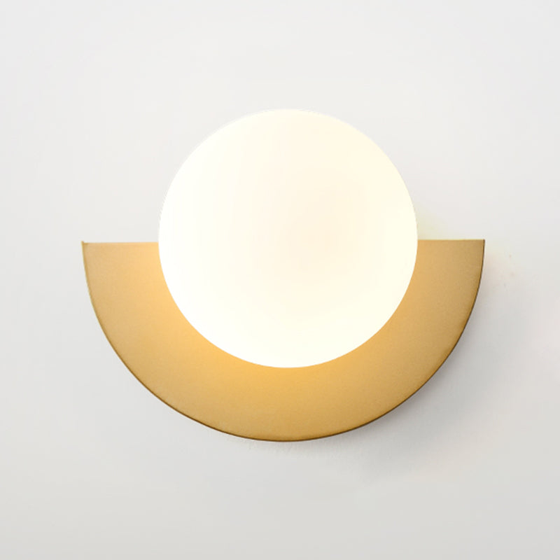 Ball Metal Wall Sconce Modern Nordic Macarons Single Light Wall Mounted Light