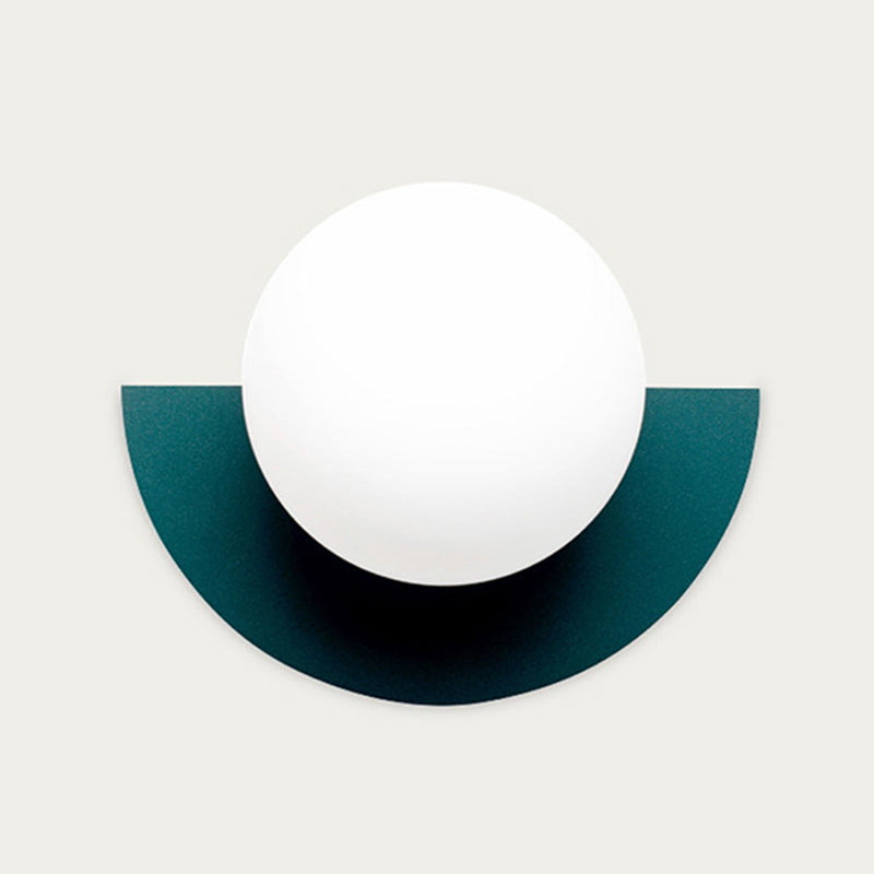 Ball Metal Wall Sconce Modern Nordic Macarons Single Light Wall Mounted Light