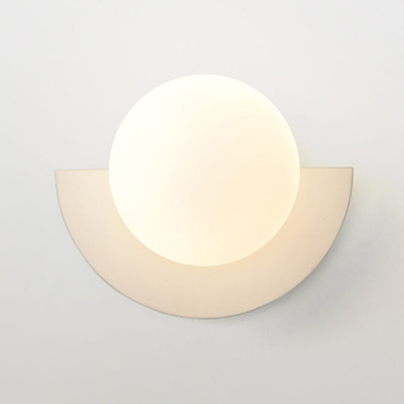 Ball Metal Wall Sconce Modern Nordic Macarons Single Light Wall Mounted Light