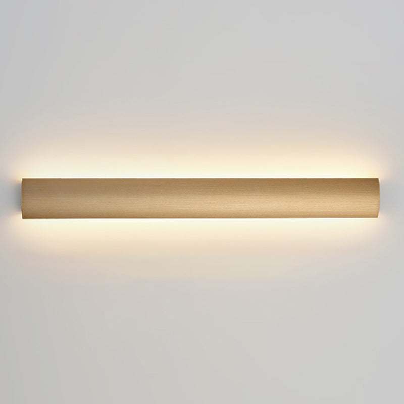 Metal Linear Shade Wall Sconce Modern Style 1-Light Wall Mount Lighting