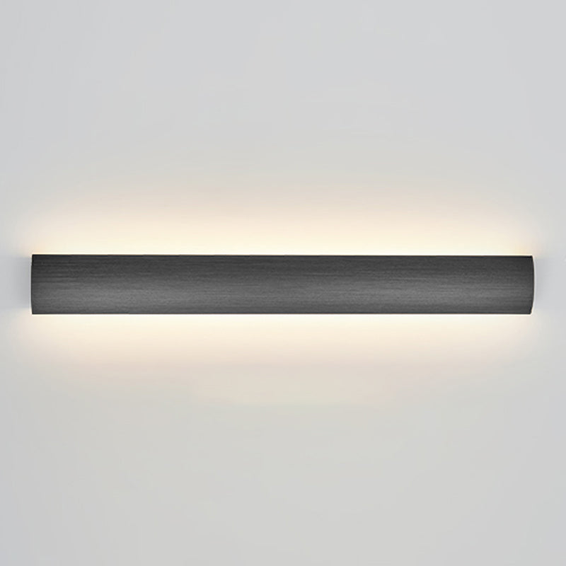 Metal Linear Shade Wall Sconce Modern Style 1-Light Wall Mount Lighting