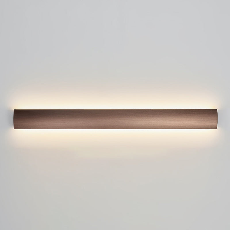 Metal Linear Shade Wall Sconce Modern Style 1-Light Wall Mount Lighting