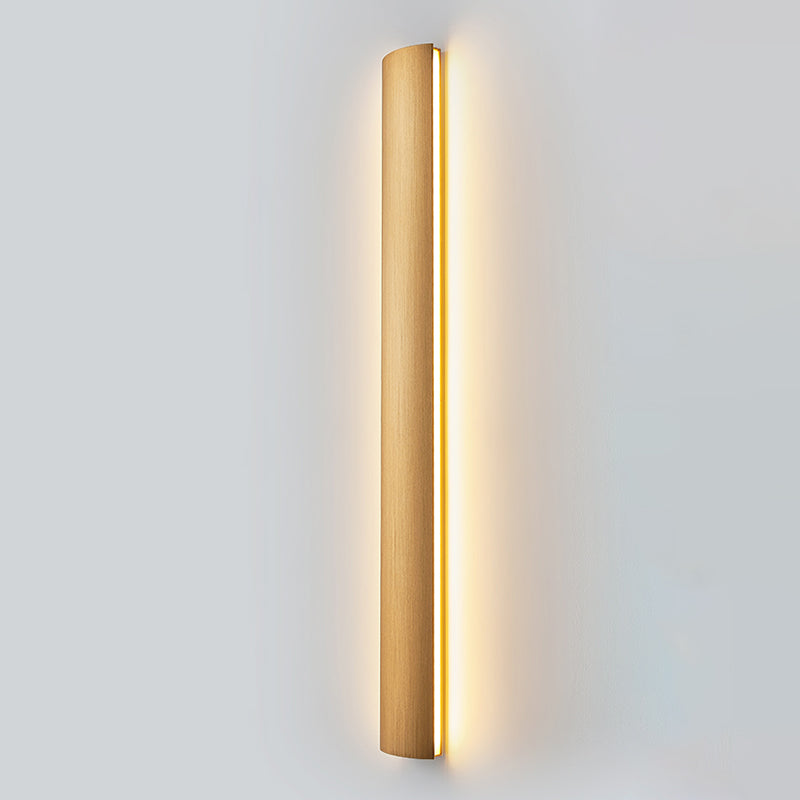 Metal Linear Shade Wall Sconce Modern Style 1-Light Wall Mount Lighting