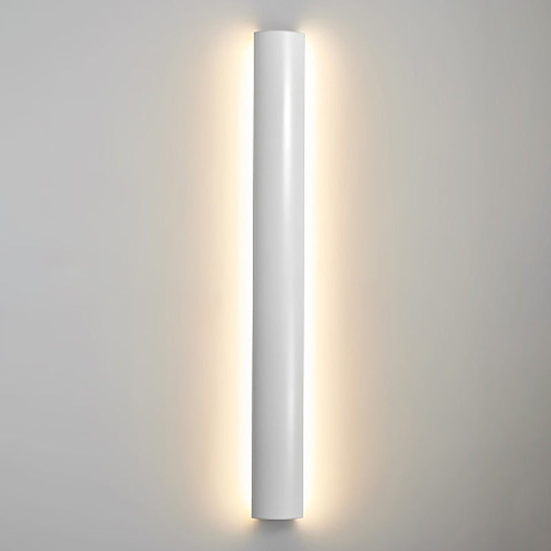 Metal Linear Shade Wall Sconce Modern Style 1-Light Wall Mount Lighting