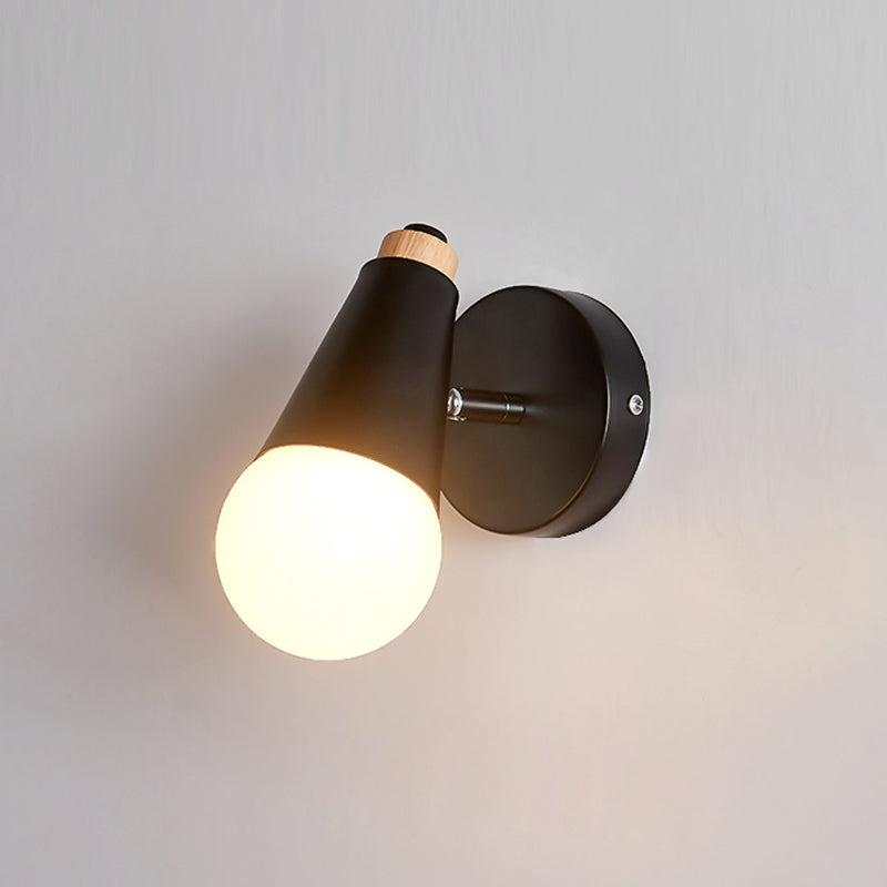 Nordic Metal Wall Light Colorful Single Light Wall Sconce for Living Room