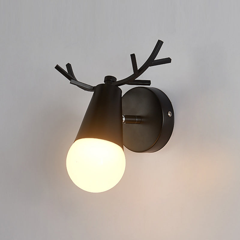 Nordic Metal Wall Light Colorful Single Light Wall Sconce for Living Room