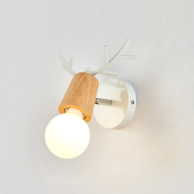 Nordic Metal Wall Light Colorful Single Light Wall Sconce for Living Room