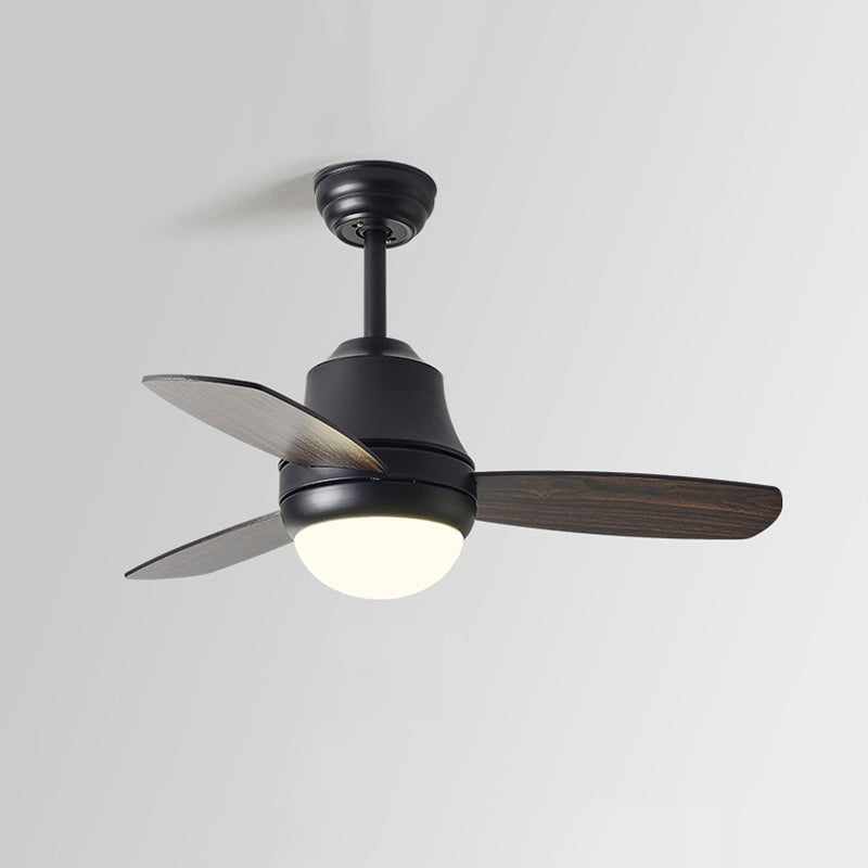 Metal Round Shape Ceiling Fan Light Kids Style 1-Light Ceiling Fan Lighting for Bedroom