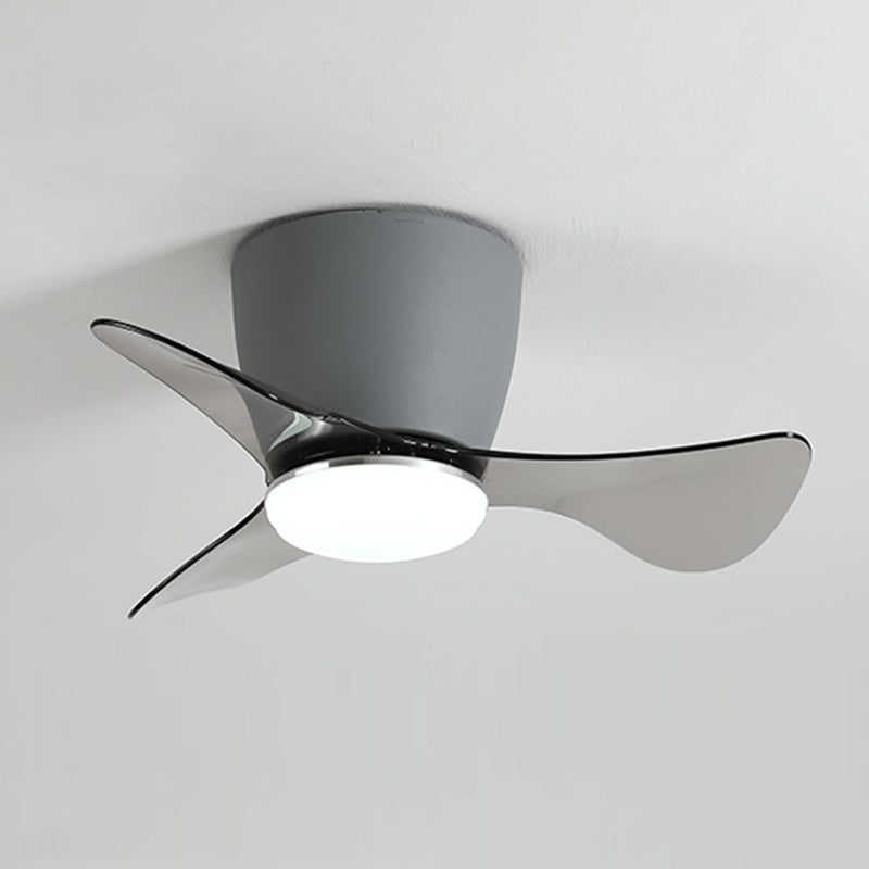 Metal Geometry Shape Ceiling Fan Light Kids Style 1-Light Ceiling Fan Lighting for Bedroom