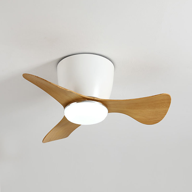 Metal Geometry Shape Ceiling Fan Light Kids Style 1-Light Ceiling Fan Lighting for Bedroom