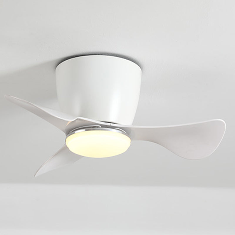 Metal Geometry Shape Ceiling Fan Light Kids Style 1-Light Ceiling Fan Lighting for Bedroom