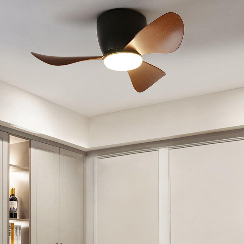 Metal Geometry Shape Ceiling Fan Light Kids Style 1-Light Ceiling Fan Lighting for Bedroom