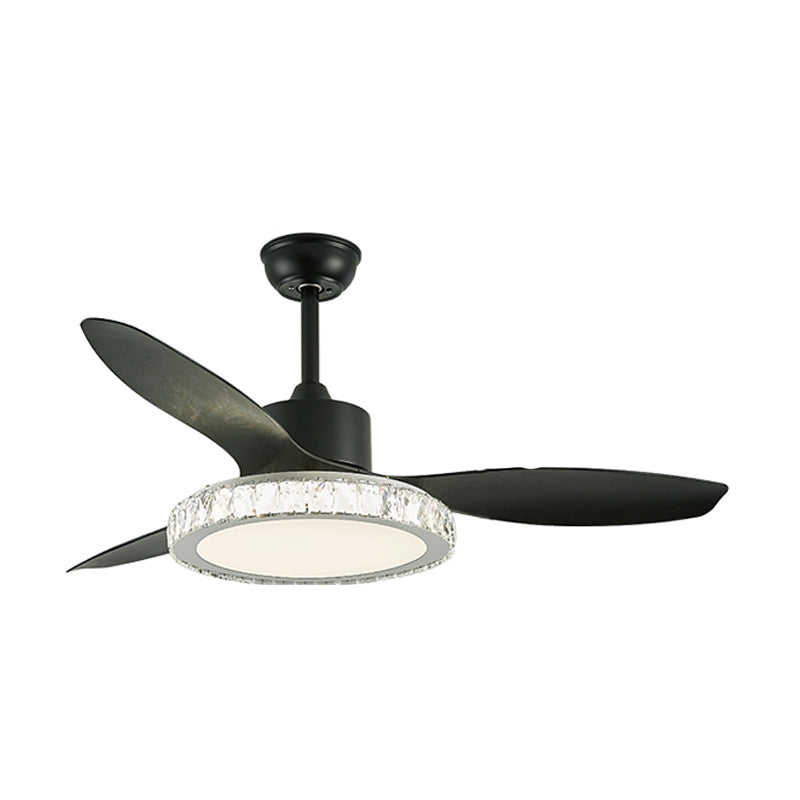 Metal Round Ceiling Fan Light Kids Style 1-Light Ceiling Fan Lighting for Bedroom