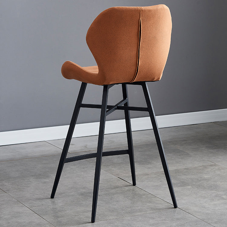 Industrial Bucket Counter Chair Footrest Low Back Metal Bar & Counter Stool