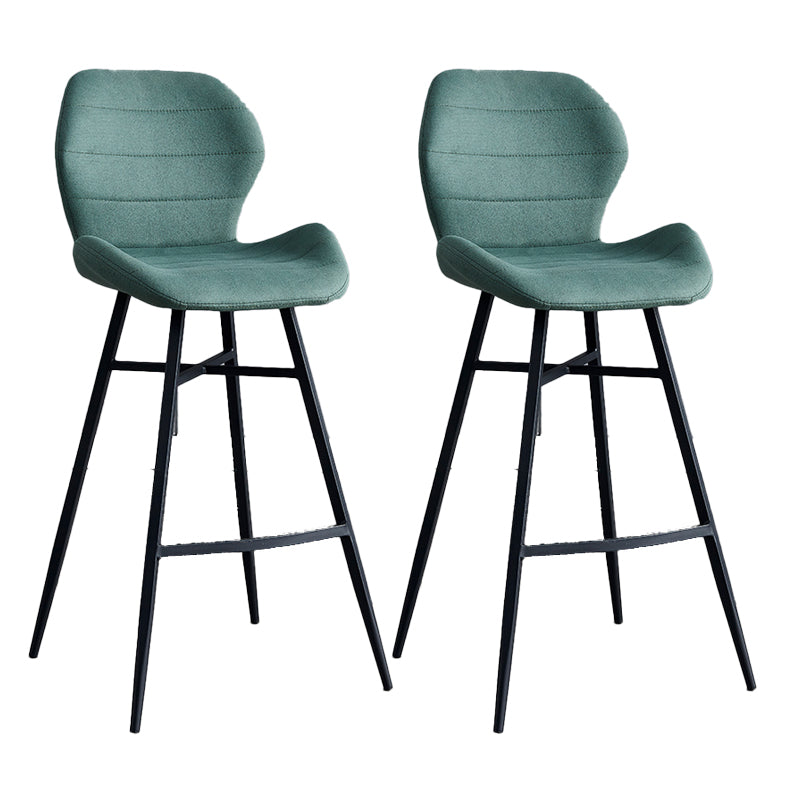 Industrial Bucket Counter Chair Footrest Low Back Metal Bar & Counter Stool