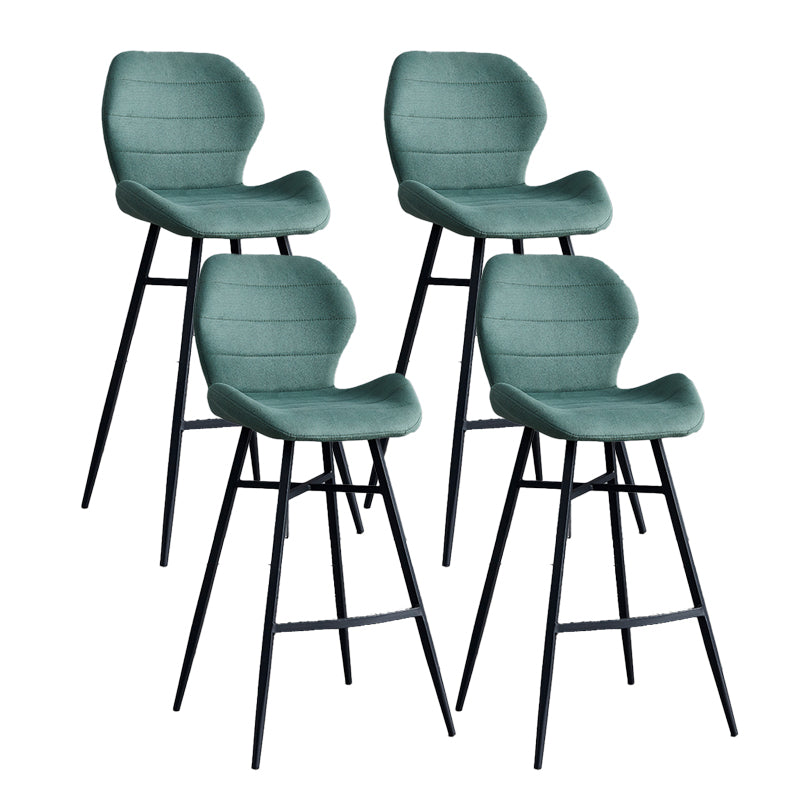 Industrial Bucket Counter Chair Footrest Low Back Metal Bar & Counter Stool