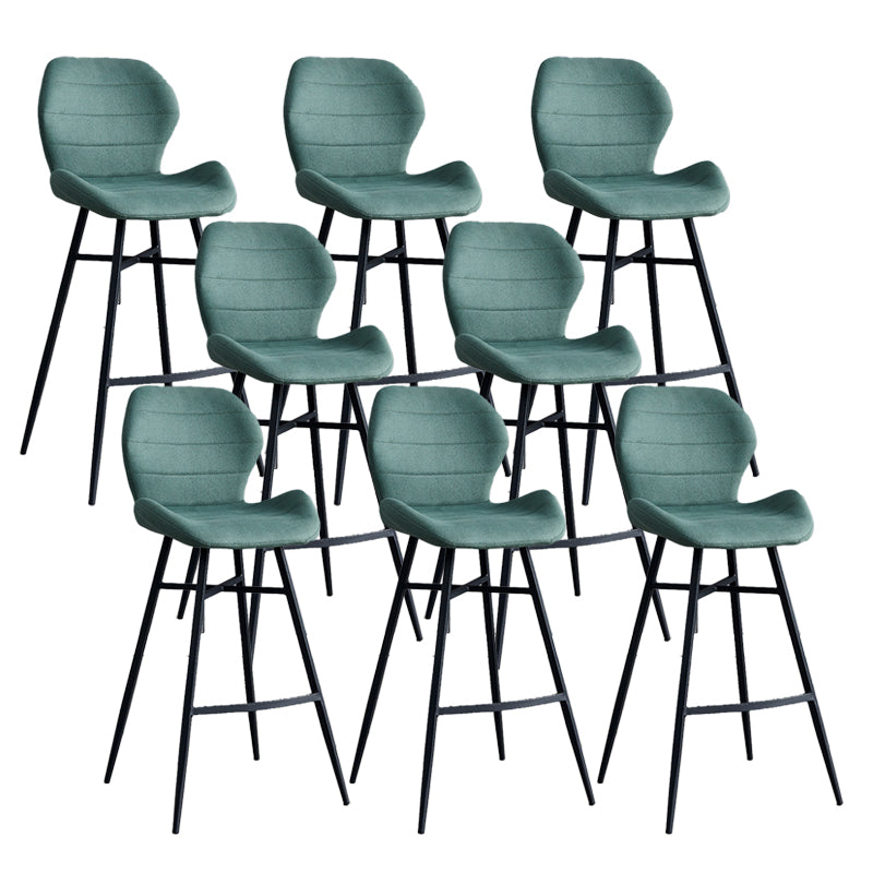 Industrial Bucket Counter Chair Footrest Low Back Metal Bar & Counter Stool