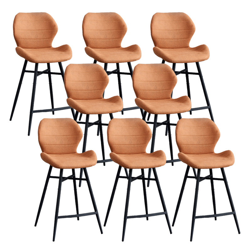 Industrial Bucket Counter Chair Footrest Low Back Metal Bar & Counter Stool