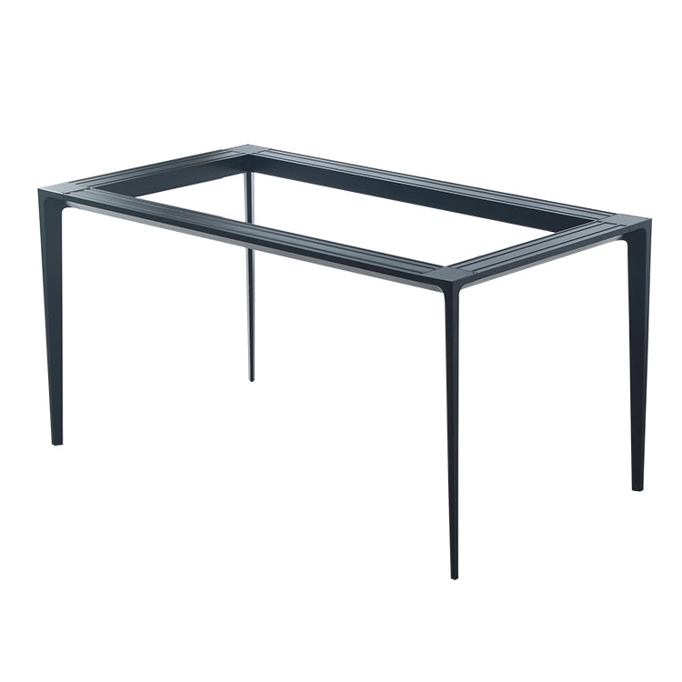 Contemporary Style Dining Site Table Rectangle Stone Furniture with 4-foot
